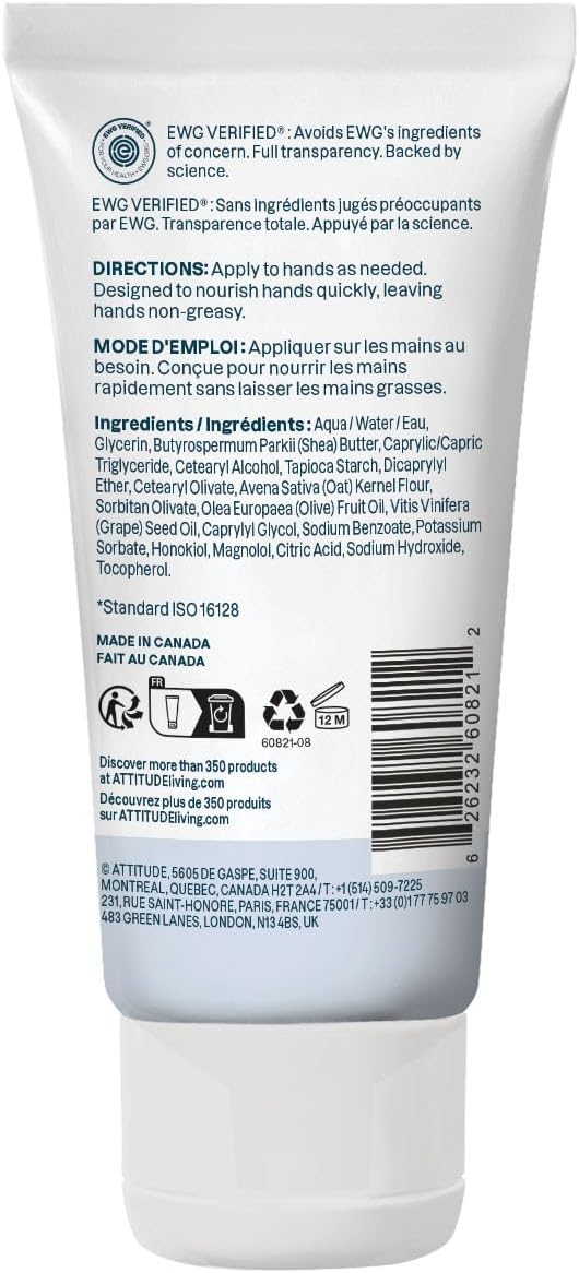 Attitude Fragrance Free Natural Hand Cream
