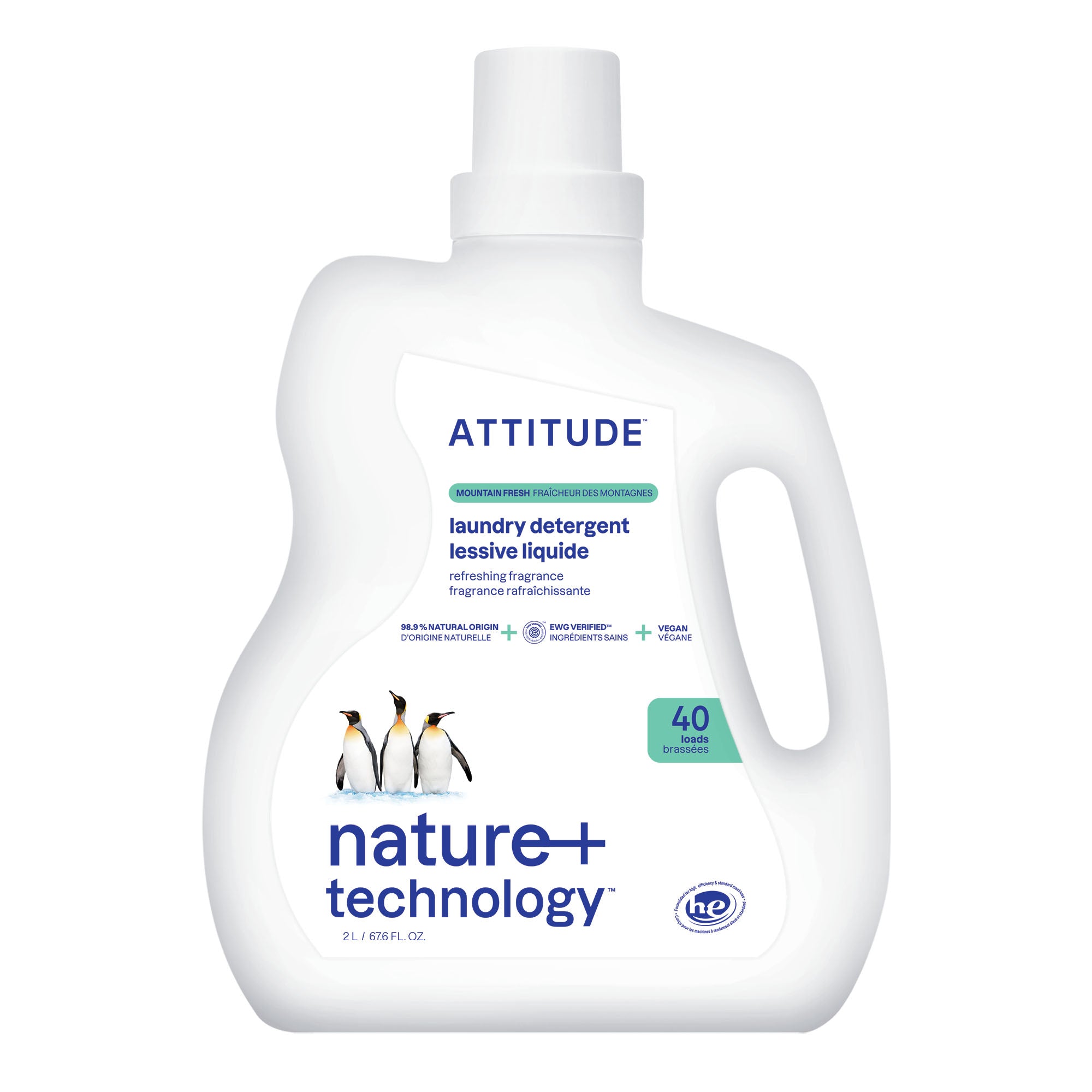 Attitude Unscented Laundry Detergent 40 Loads