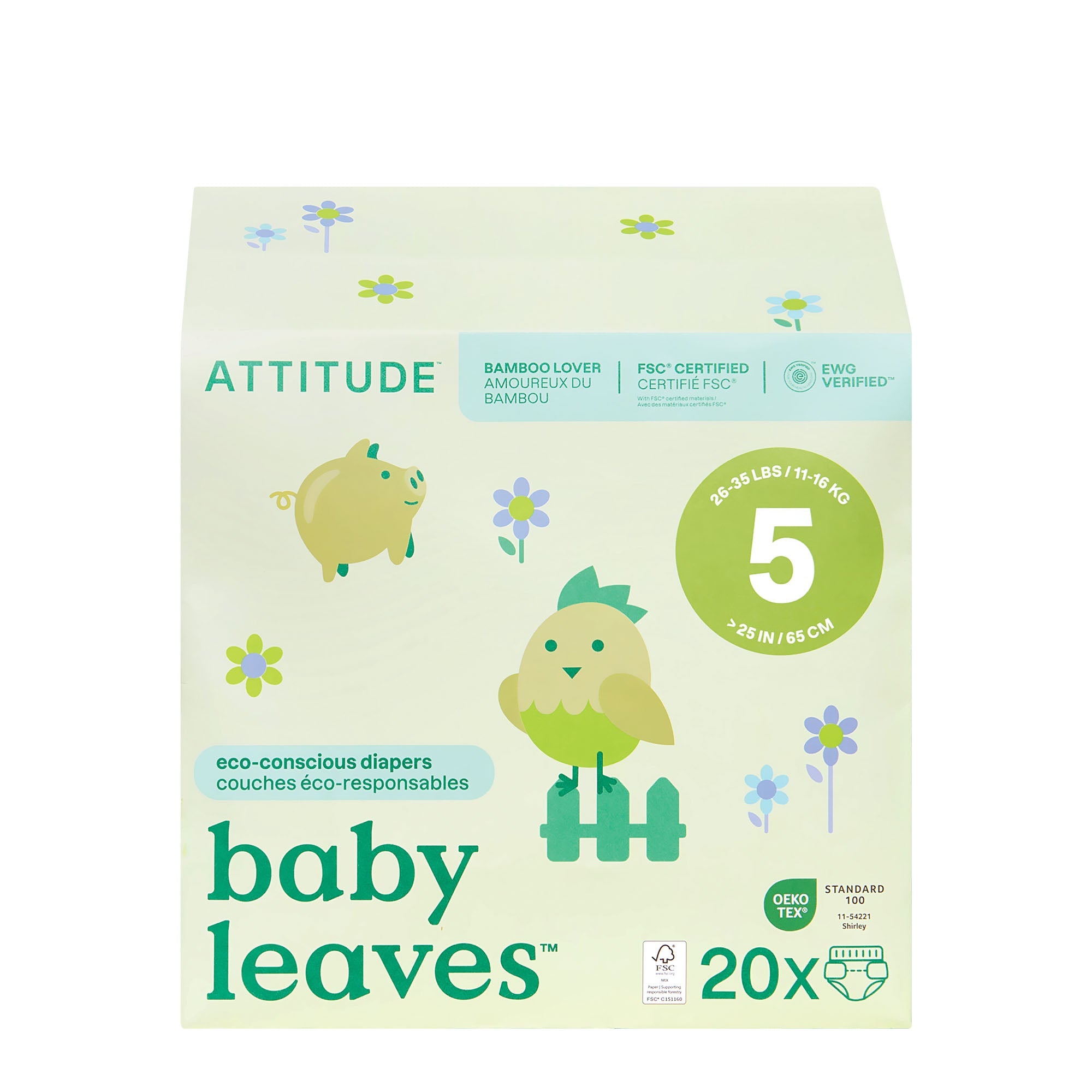 Attitude Baby Diapers Size 5 11-16Kg