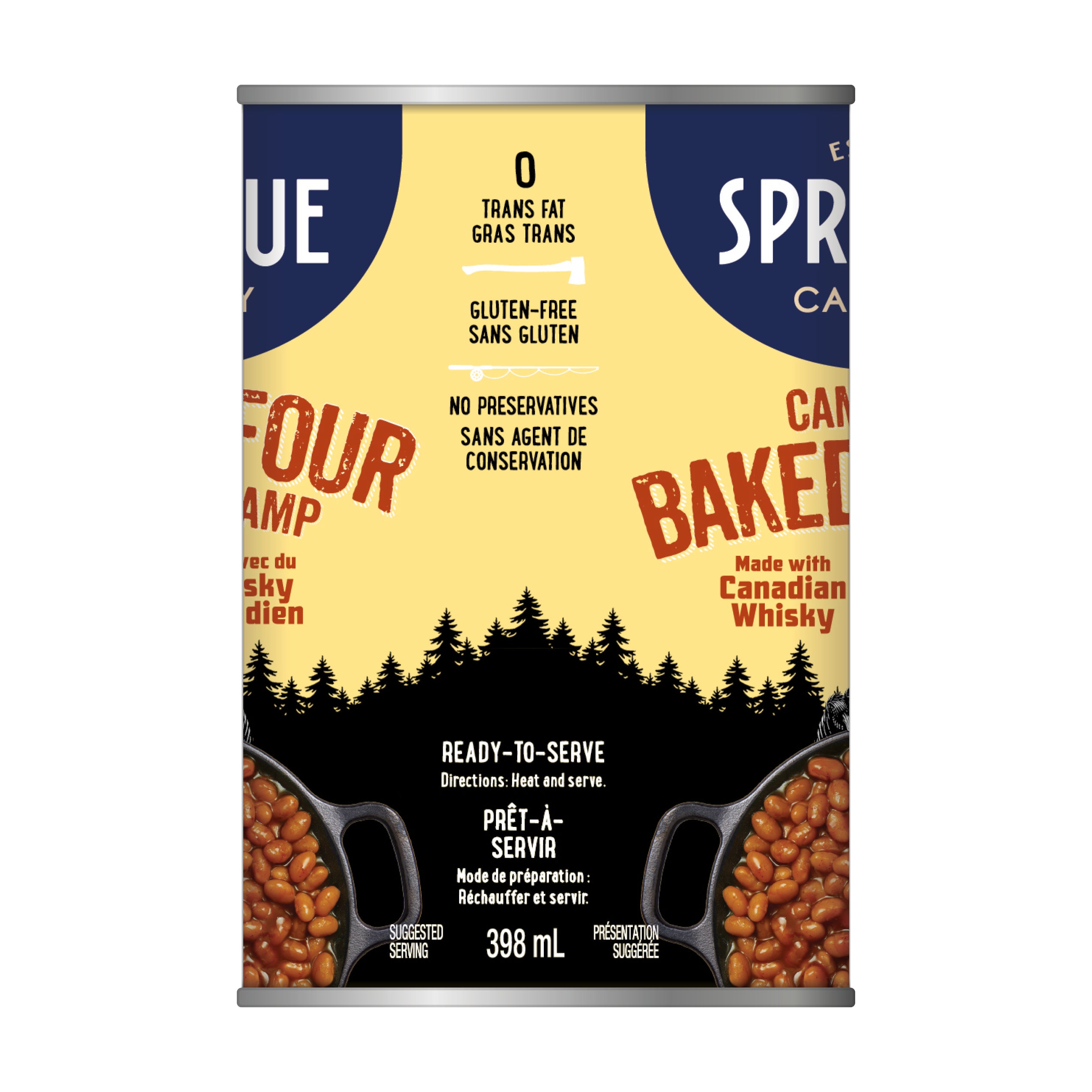 Sprague Campfire Baked Beans with Canadian Whisky
