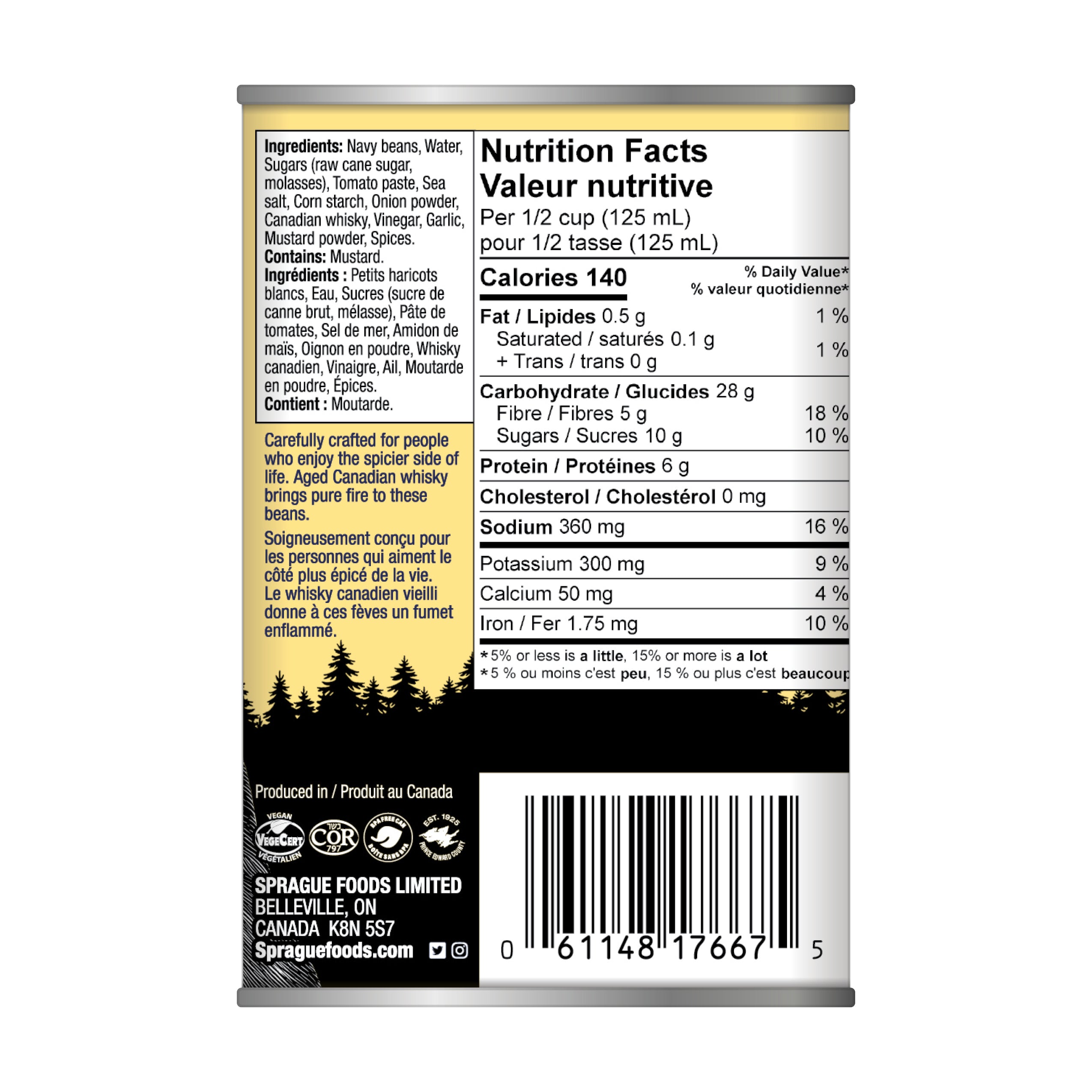 Sprague Campfire Baked Beans with Canadian Whisky