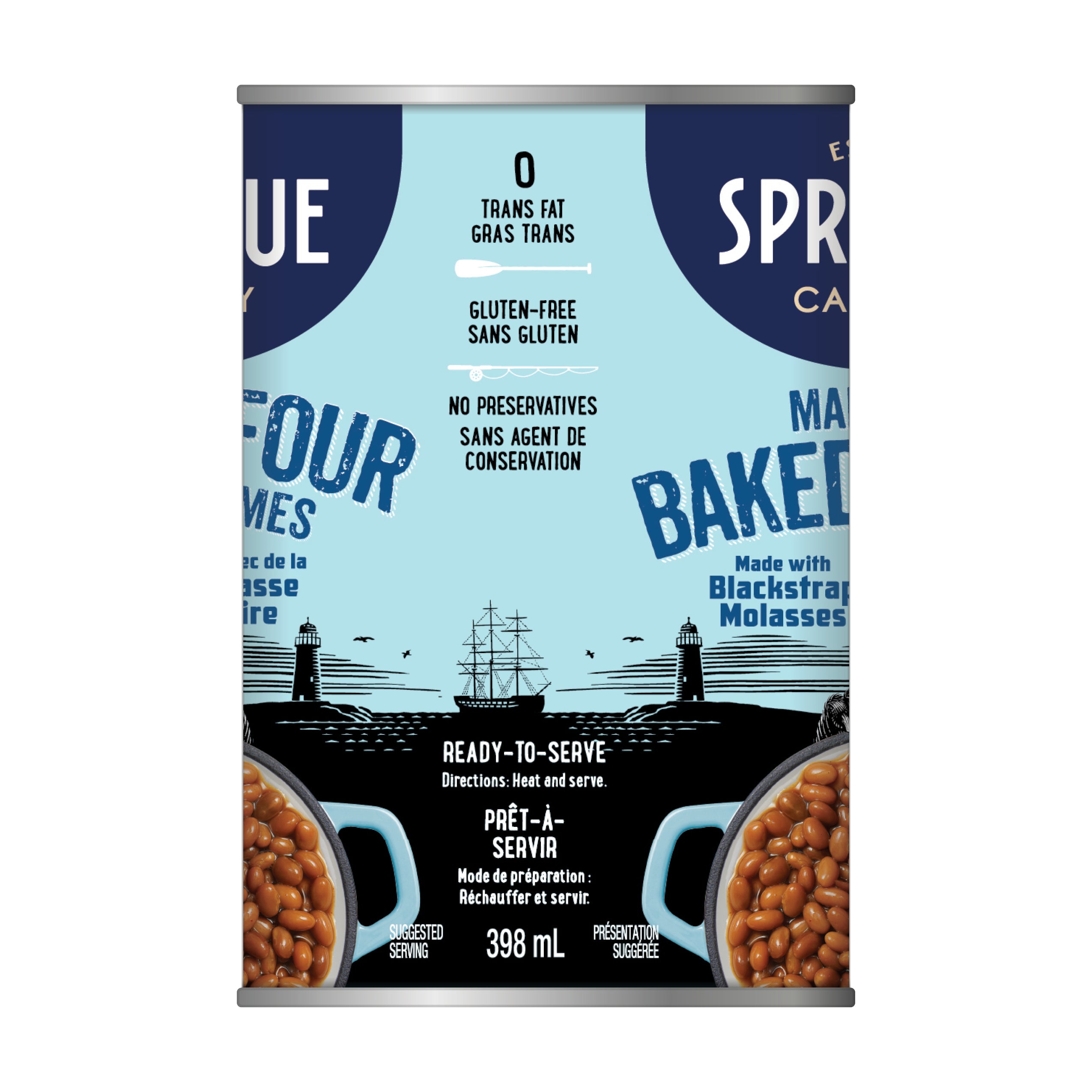 Sprague Maritime Baked Beans with Blackstrap Molasses