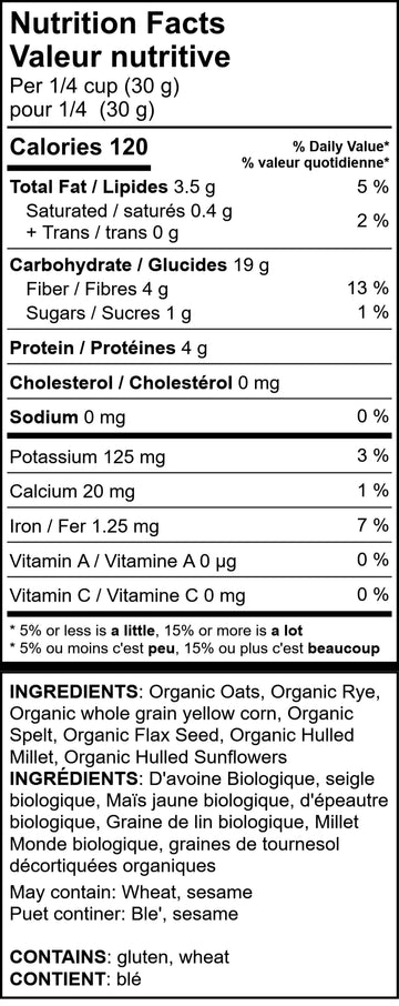 Organic 7 Grain Cereal