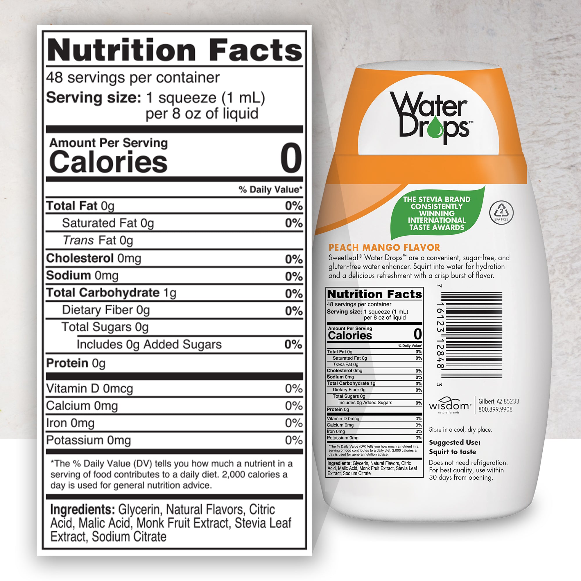 Sweetleaf Peach Mango Drops