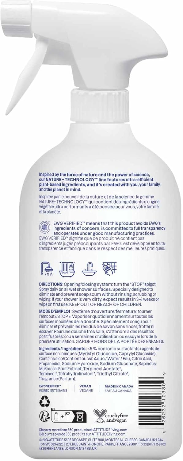 Attitude Citrus Zest Shower Cleaner