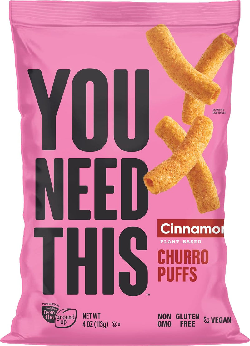 Plant-Based Cinnamon Churro Puffs