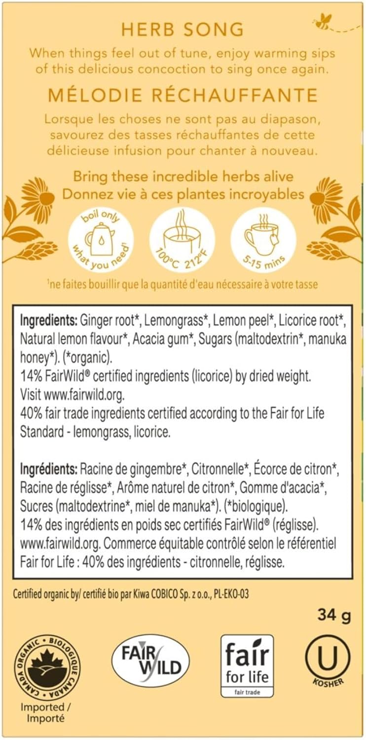 Pukka Lemon, Ginger & A Touch Of Manuka Honey