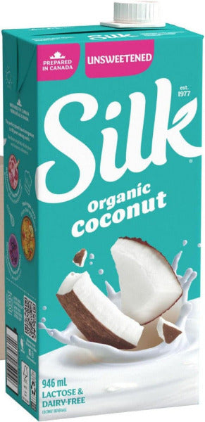 Silk Organic Unsweetened Coconut Beverage-Shelf Stable
