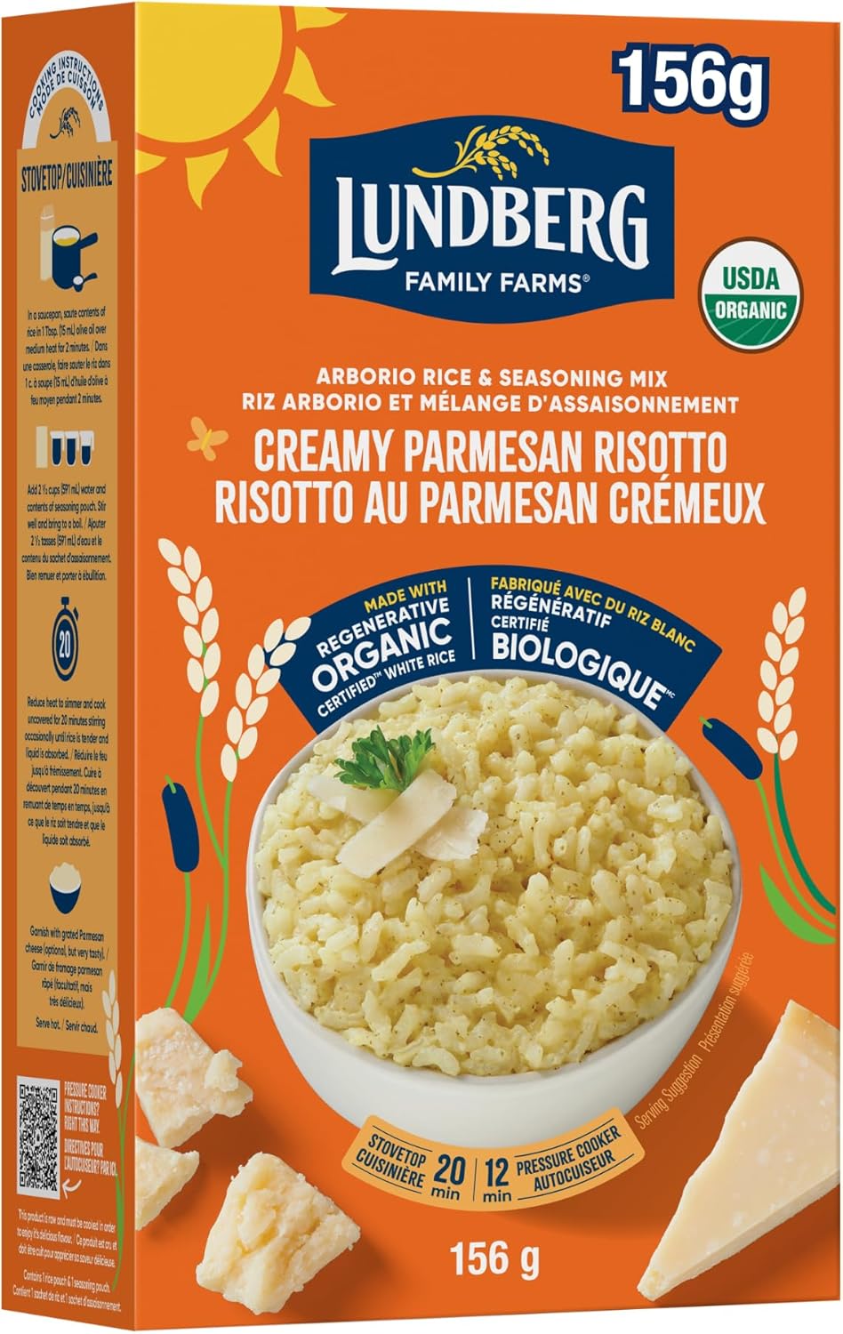 Organic Creamy Parmesan Risotto Arborio Rice