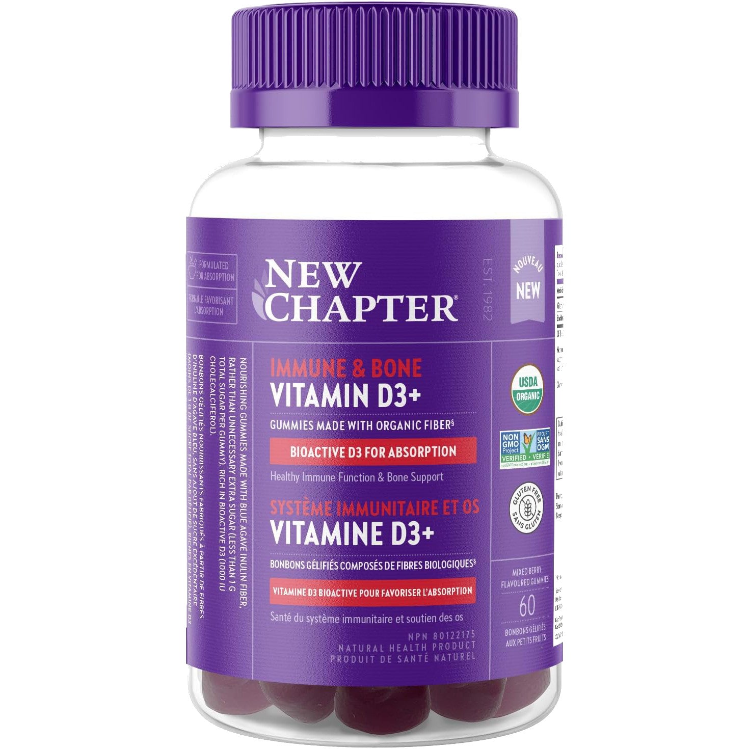 Org Mixed Berry Vitamin D3 W/ Probiotic