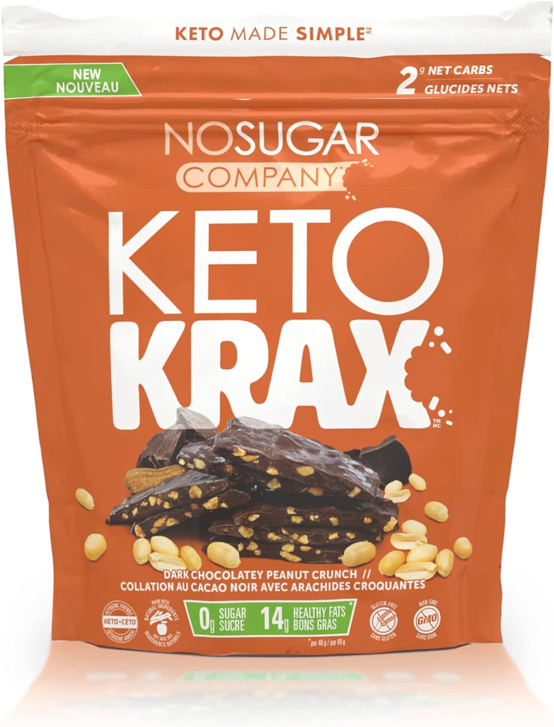 Keto Krax Dark Chocolate Peanut Butter Crunch