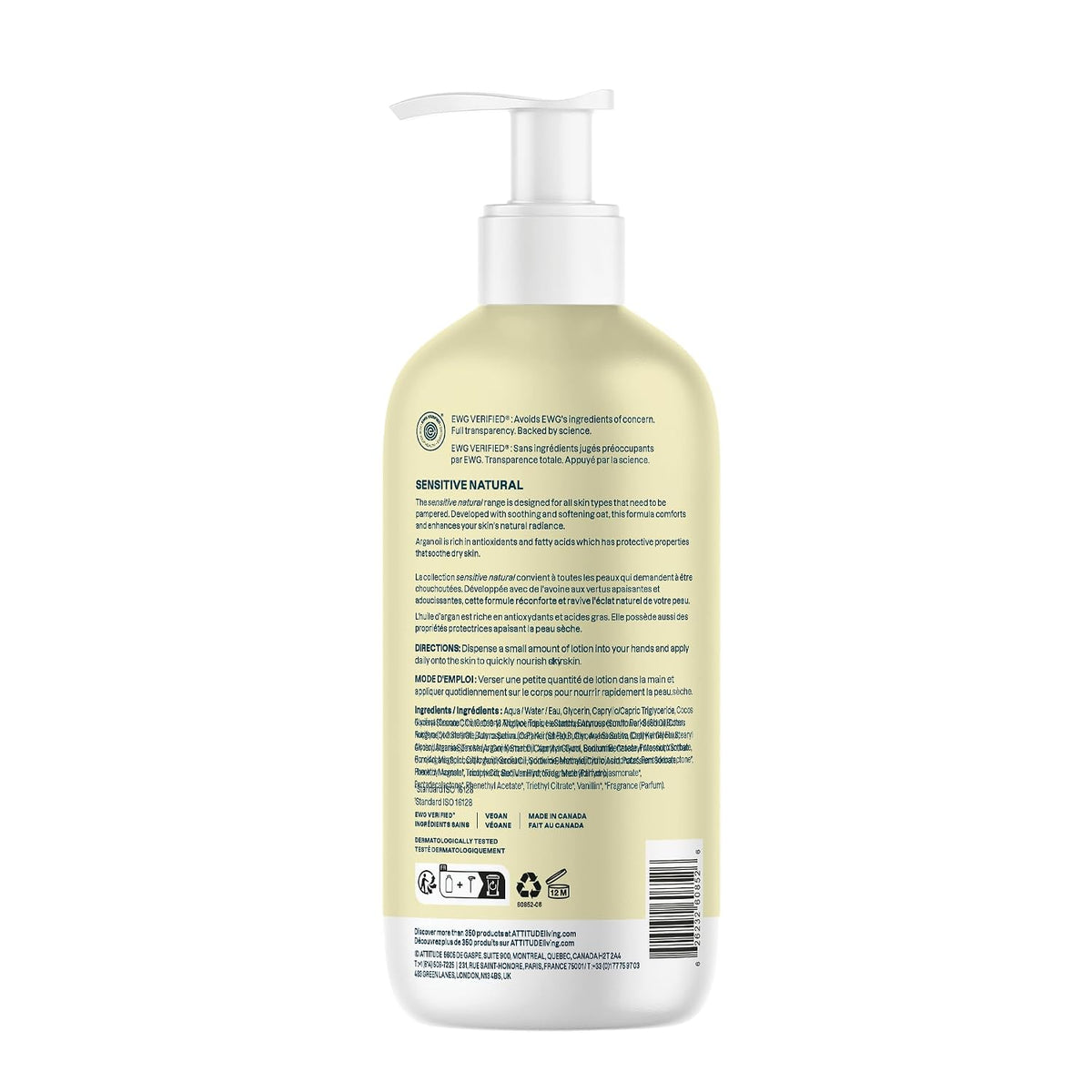 Attitude Vanilla Cream Body Lotion