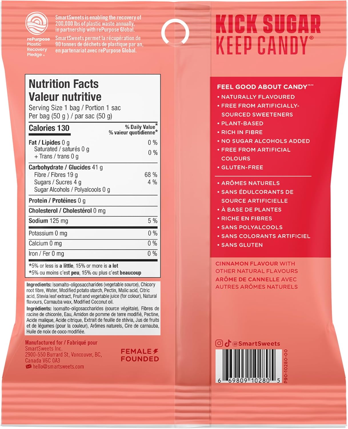 Smart Sweets Low-Sugar Cinnamon Bears Gummies