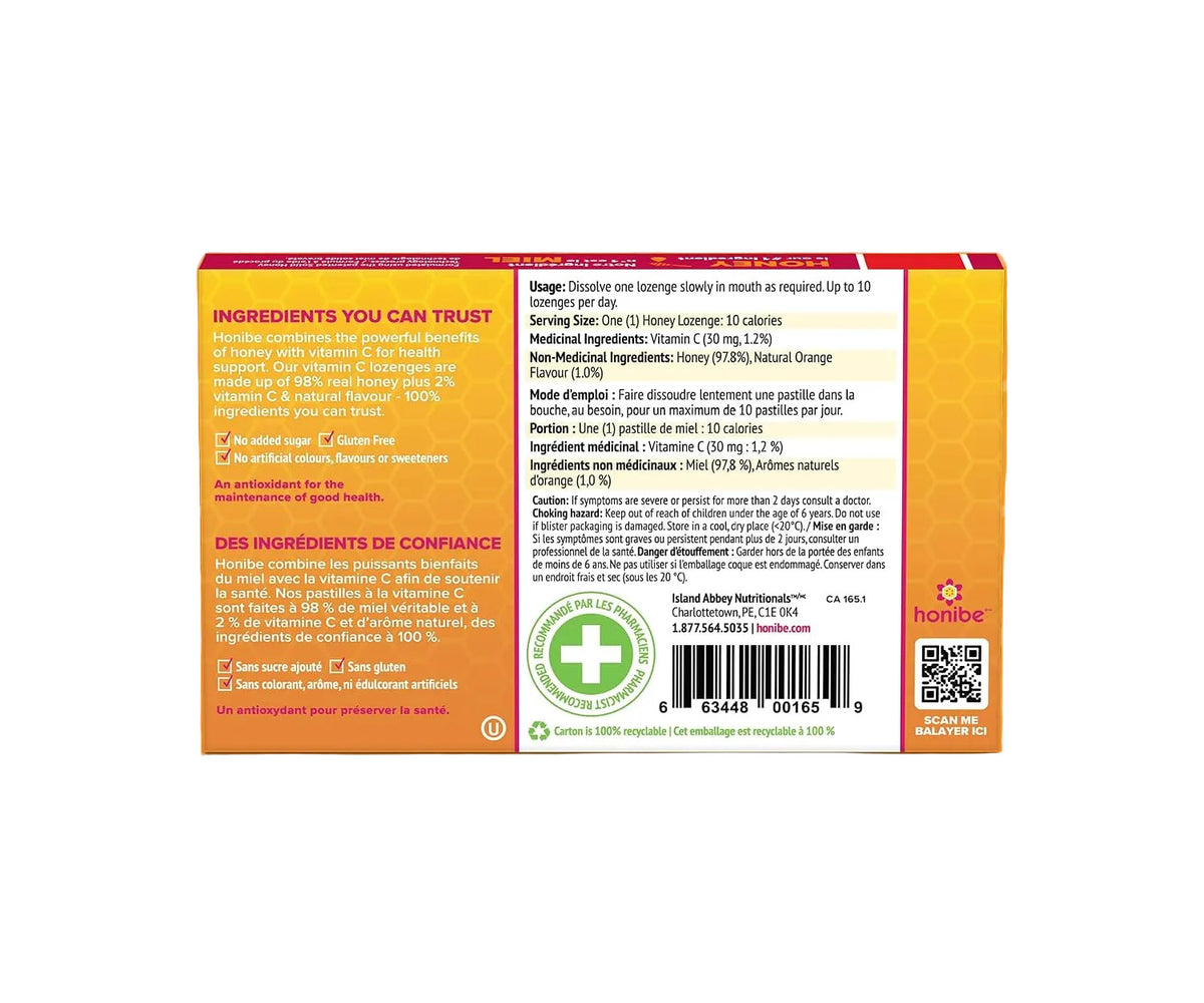 Honibe Vitamin C Honey Lozenges