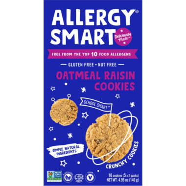 Allergy Smart Oatmeal Raisin Cookies