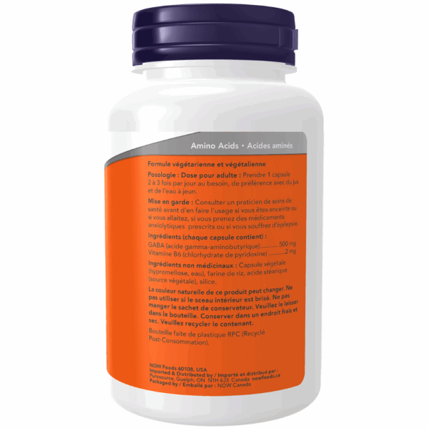 Now Gaba + B6 - 500mg