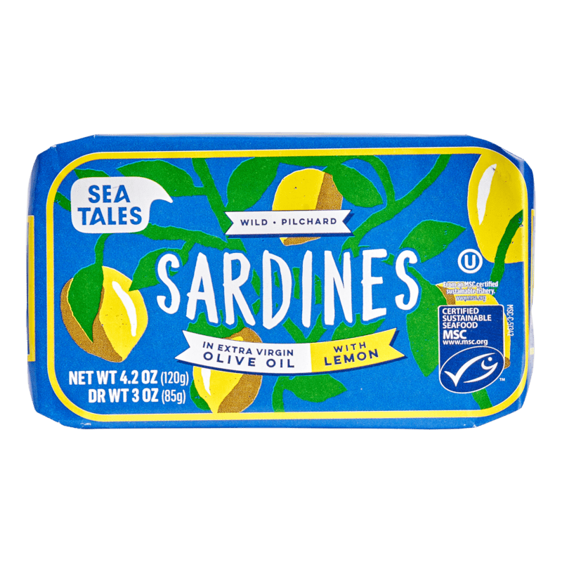 Wild Sardines in Extra Virgin Olive Oil with Lemon