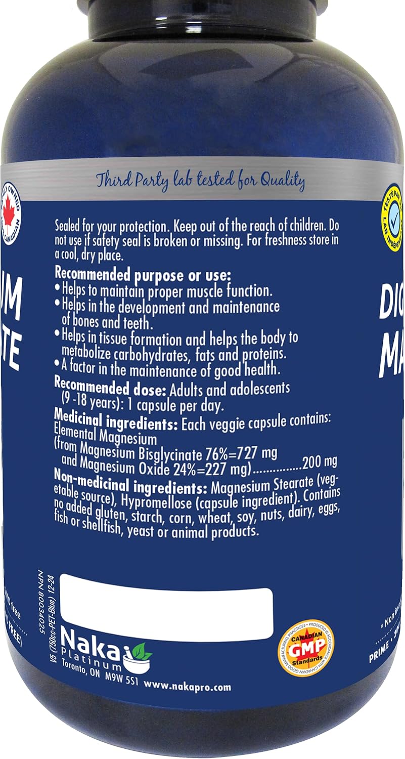 Naka Magnesium Bisglycinate 200mg