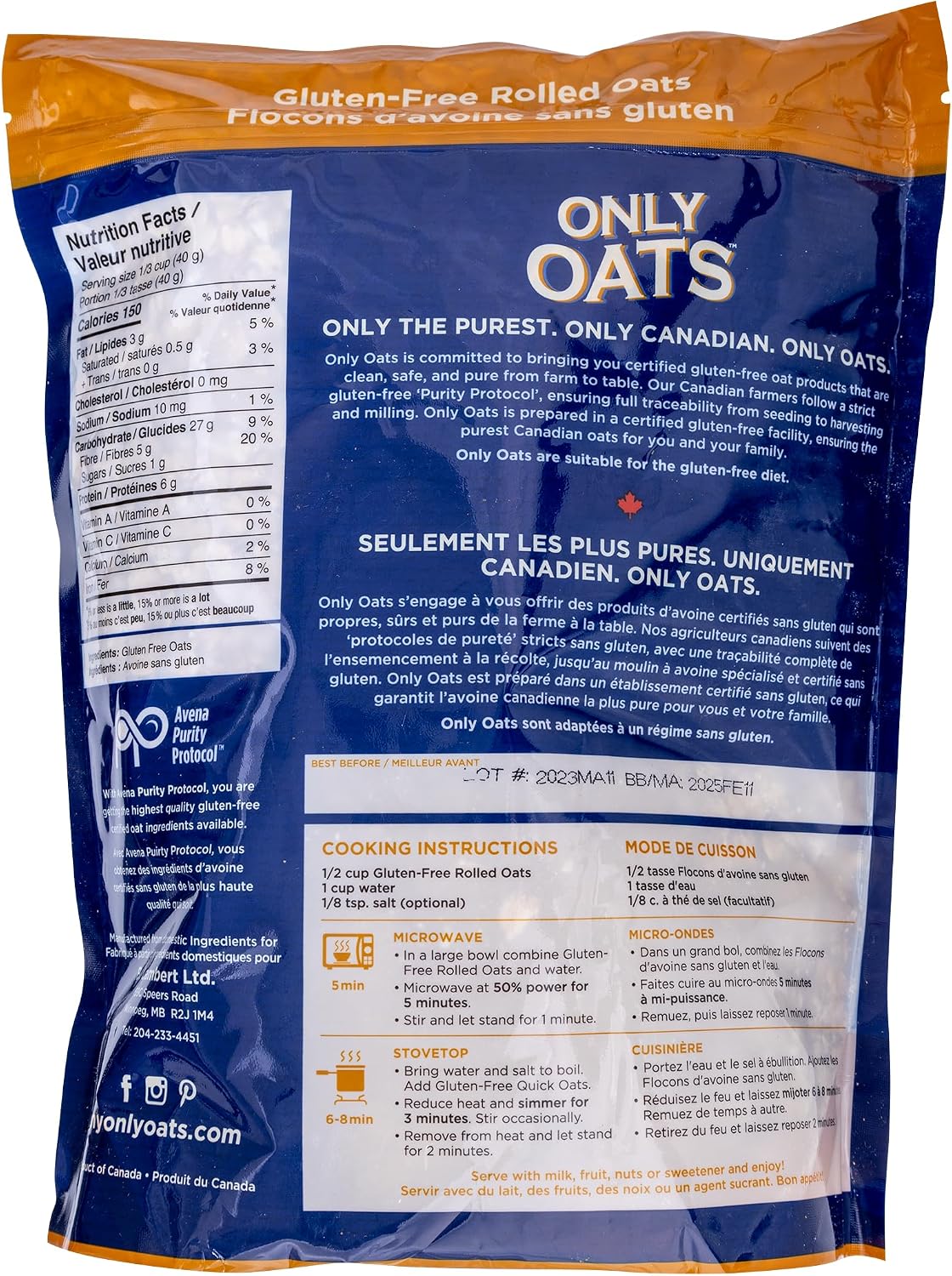 Only Oats Wheat Free Rolled Oats