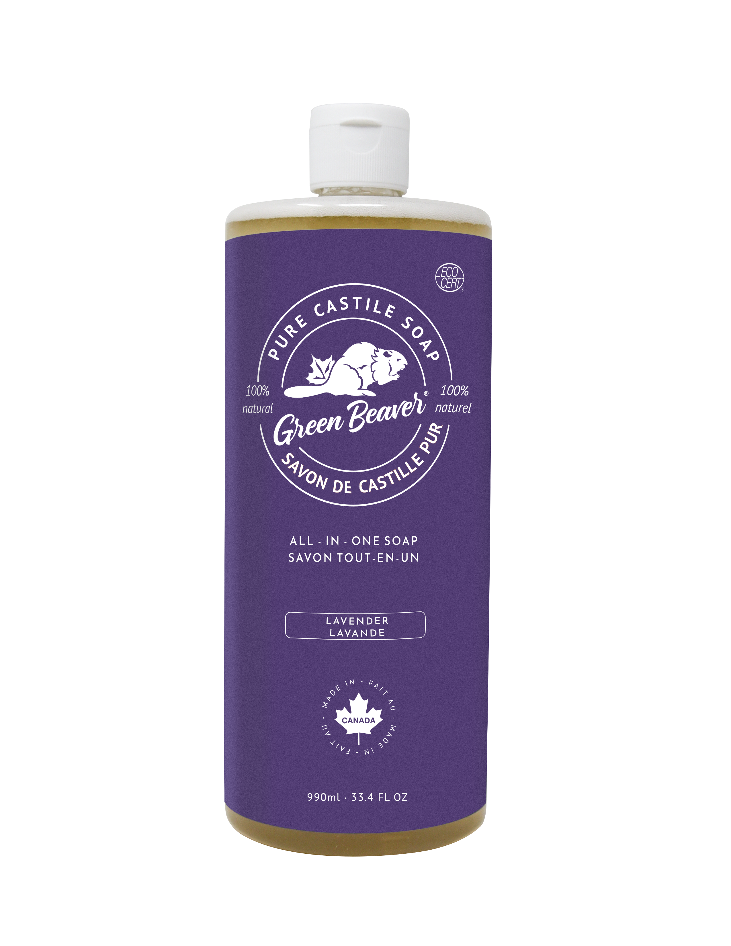 Green Beaver All-in-One Pure Castile Soap - Lavender