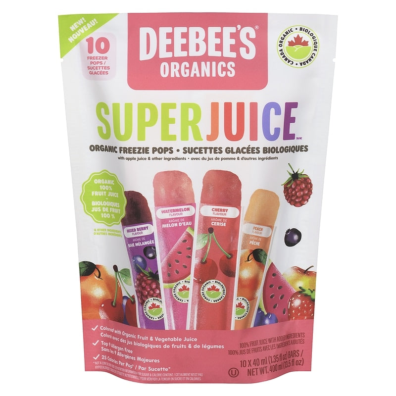 Deebee's Organics Organic Super Juice Freezie Pops
