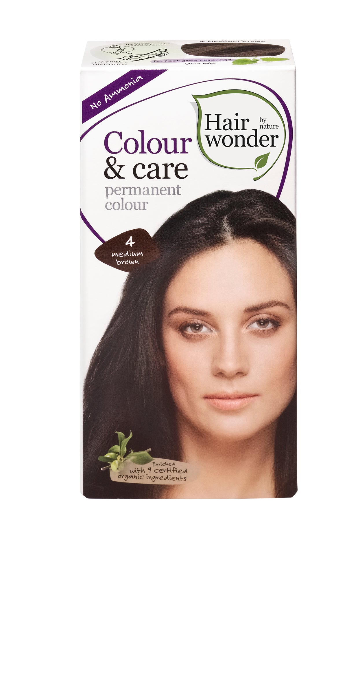 4 Medium Brown Colour & Care Permanent Colour