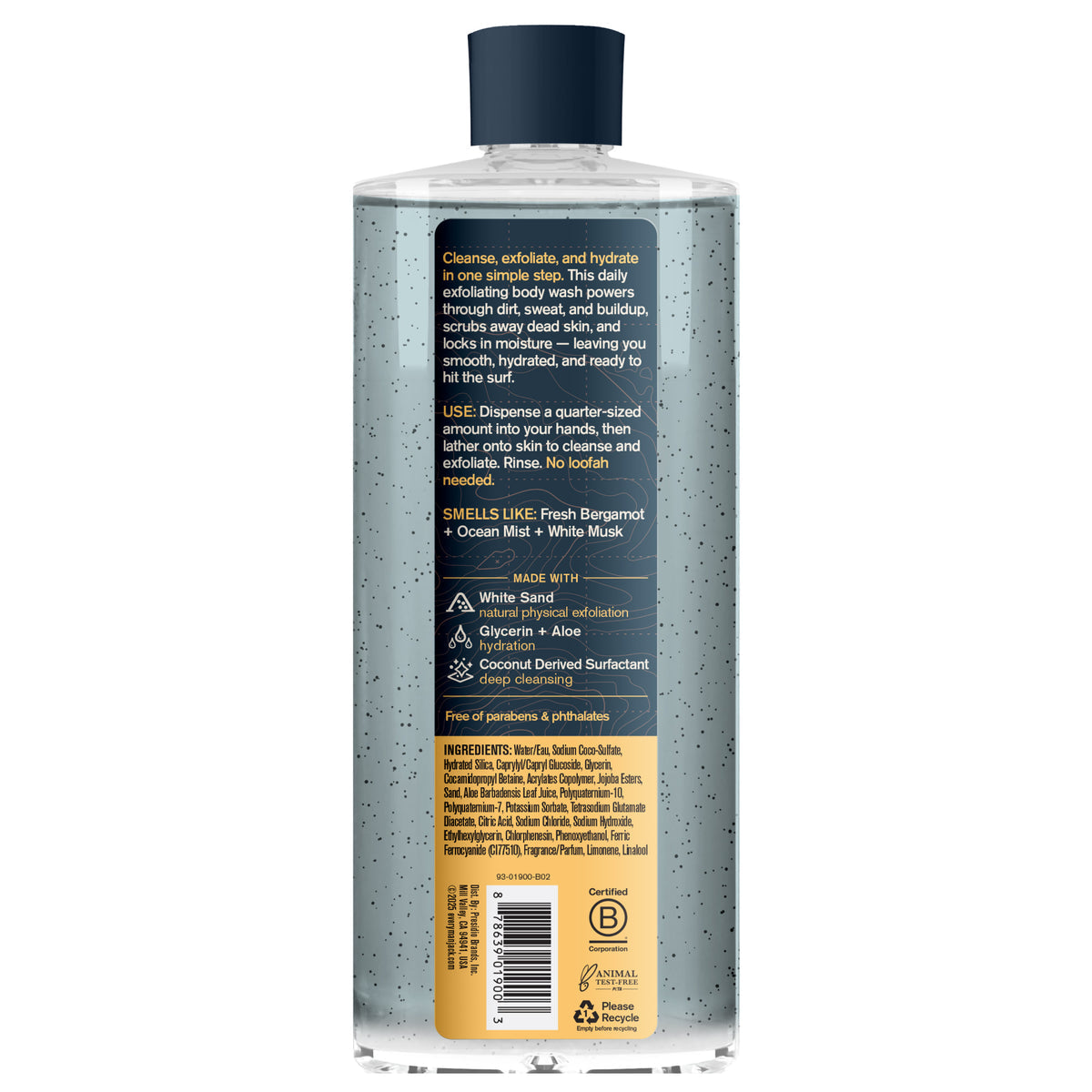 Every Man Jack Pacific Surf Exfoliating Body Wash