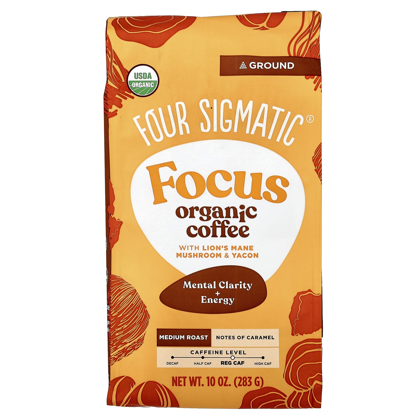 Four Sigmatic Focus Ground Organic Coffee with Lion's Mane and Yacon
