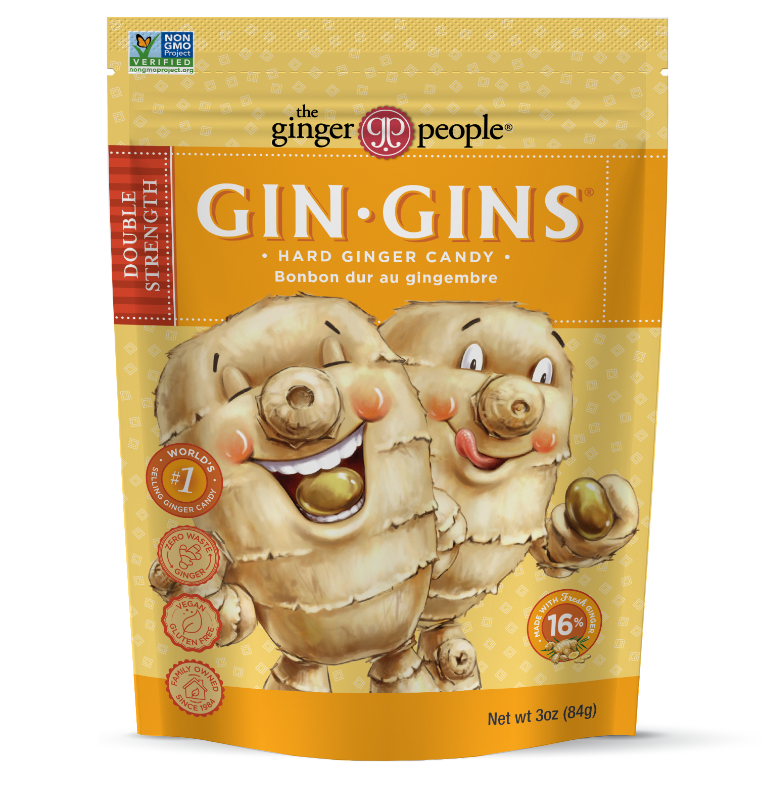 Double Strength Gin-Gins Hard