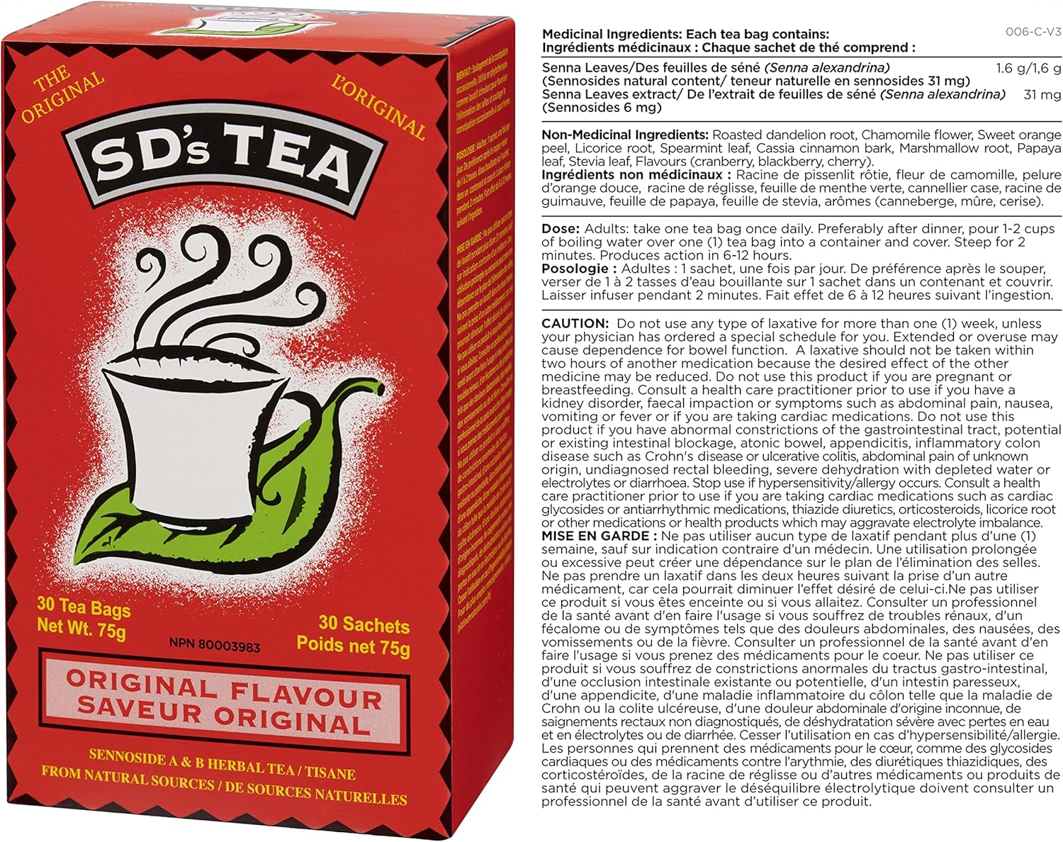 Sd's Tea Original Tea