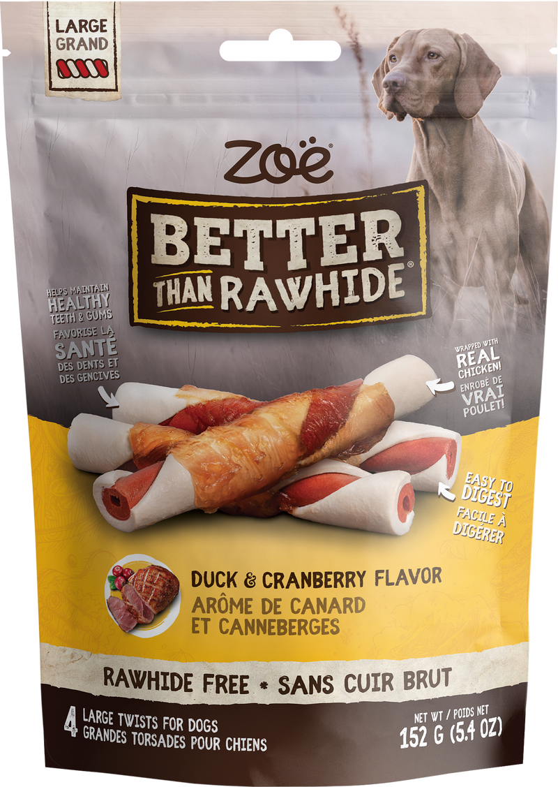 Rawhide-Free Duck & Cranberry Flavour Dog Treats