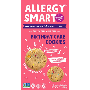 Allergy Smart Birthday Cake Cookies