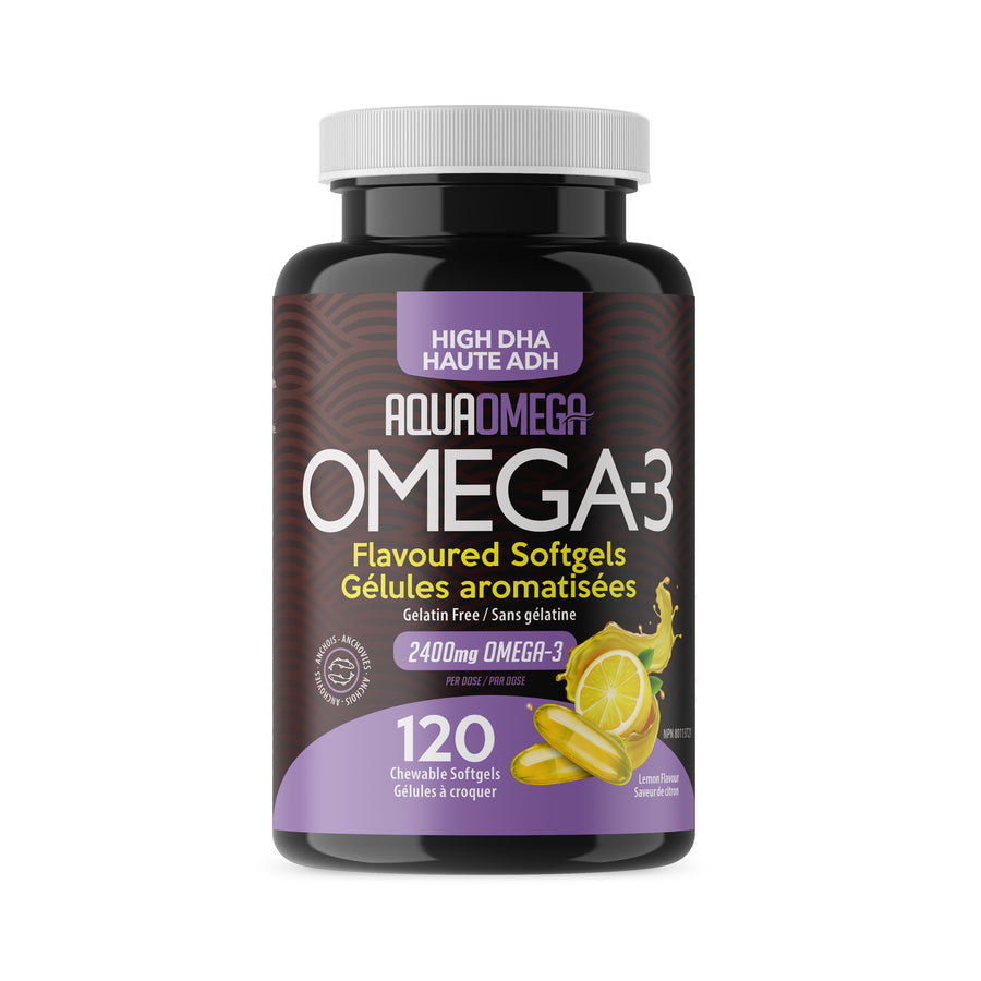Aquaomega High DHA Omega 3 Lemon Flavour