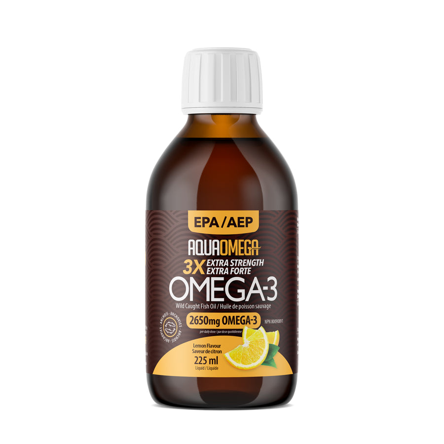 Aquaomega Lemon Standard Omega-3 Wild Caught Fish Oil