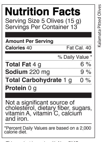 Acropolis Organics Organic Kalamata Pitted Olives