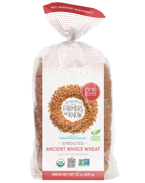 One Degree Veganic Whole Wheat Bread