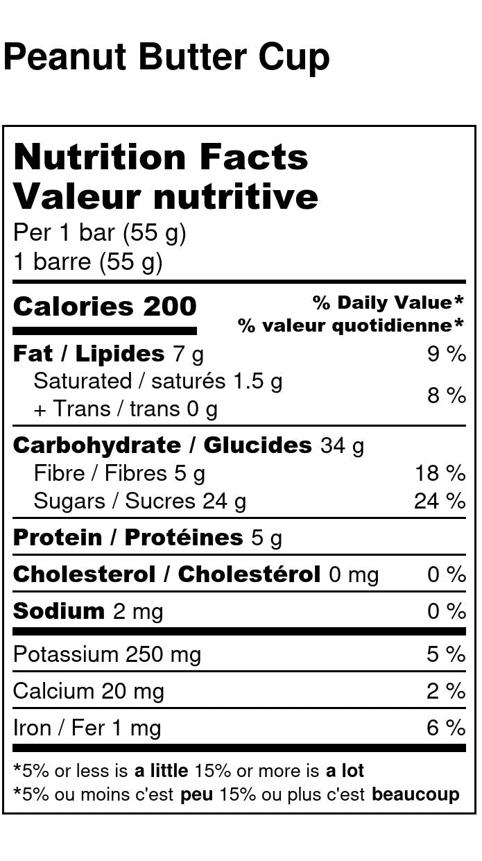 The Oat Company Peanut Butter Cup Energy Bar