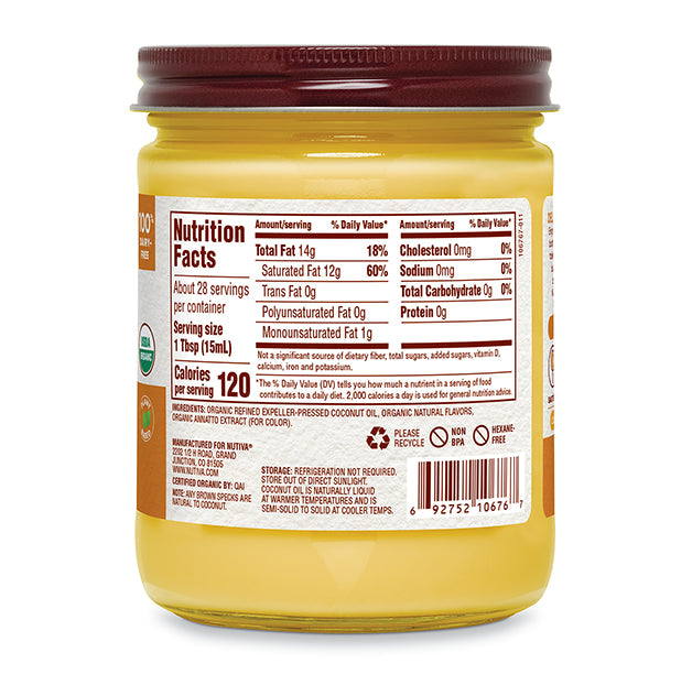 Nutiva Buttery Flavour Coconut Oil