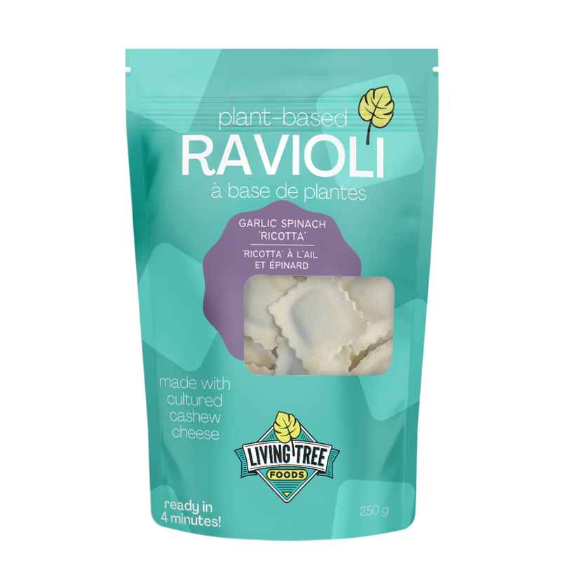 Plant-Based Ravioli Garlic Spinach "Ricotta"