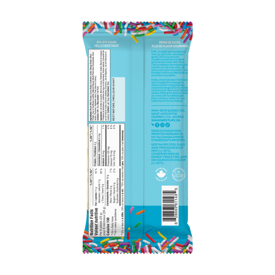 No Added Sugar Birthday Cake Chocolatey Bar