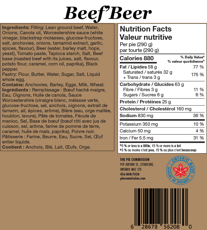 Pie Commission Beef 'N Beer Pie