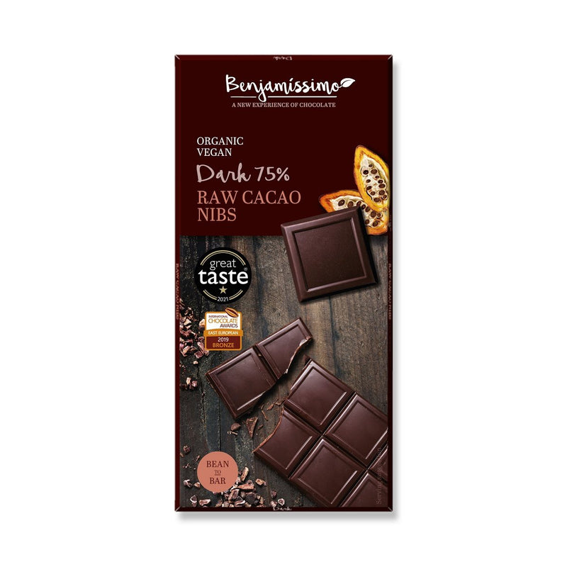 Organic Raw Cacao Nibs Chocolate