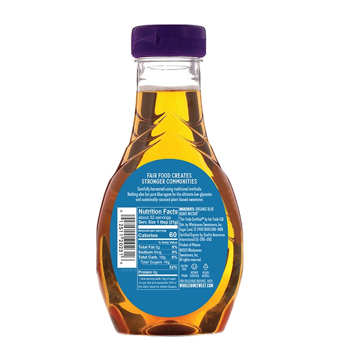 Wholesome Sweeteners Organic Blue Agave Syrup