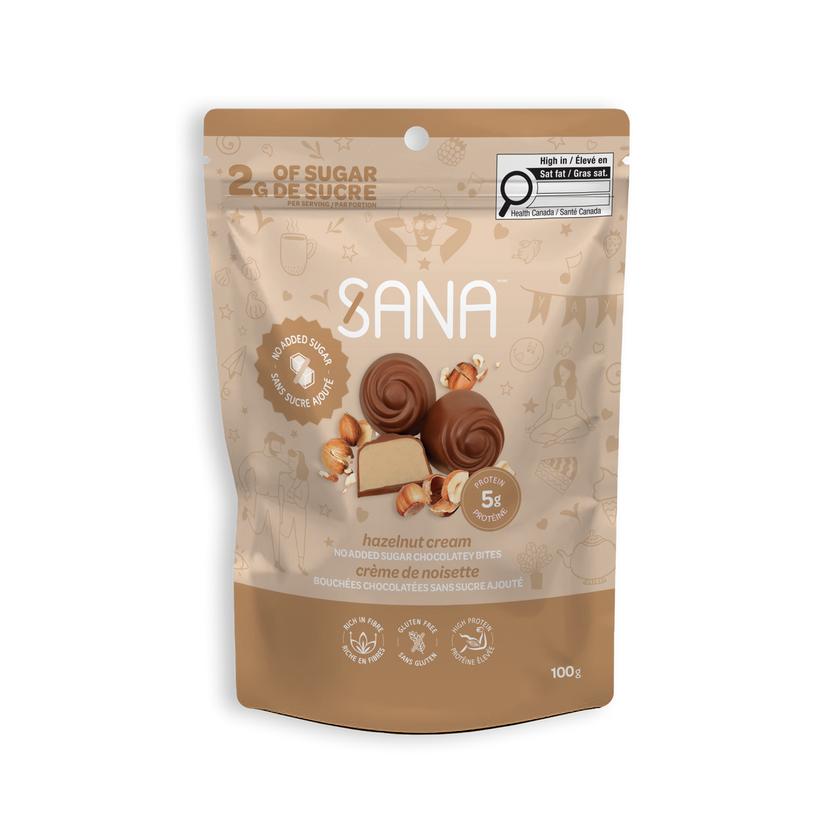 No Added Sugar Hazelnut Cream Chocolatey Bites