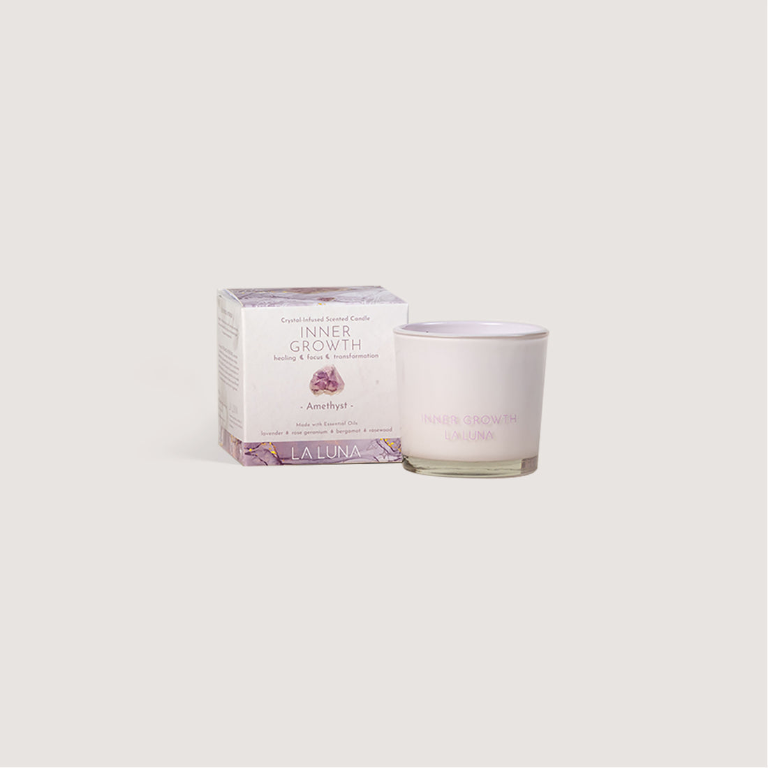 La Luna Inner Growth Amethyst Candle