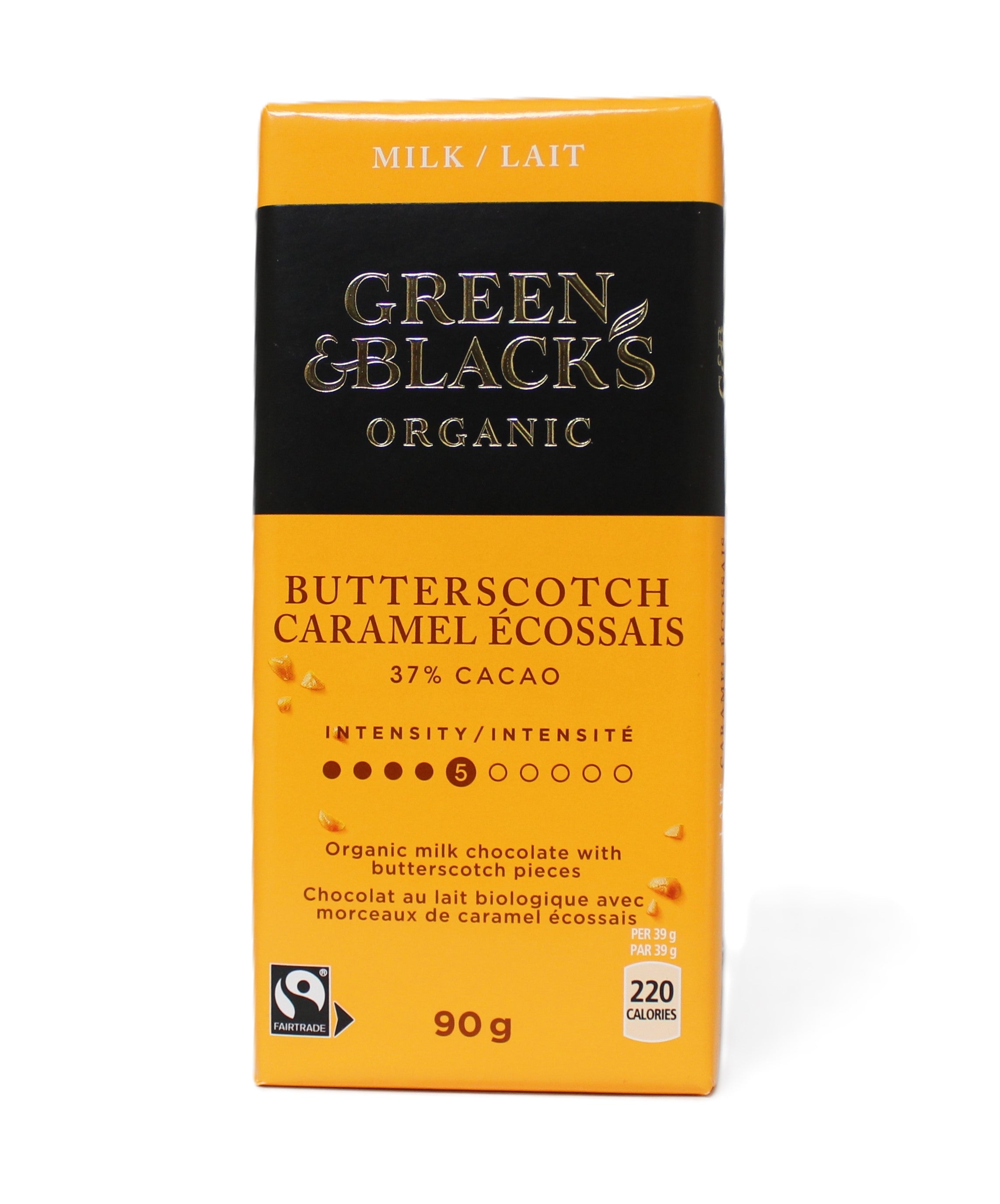 Organic Butterscotch Chocolate Bar