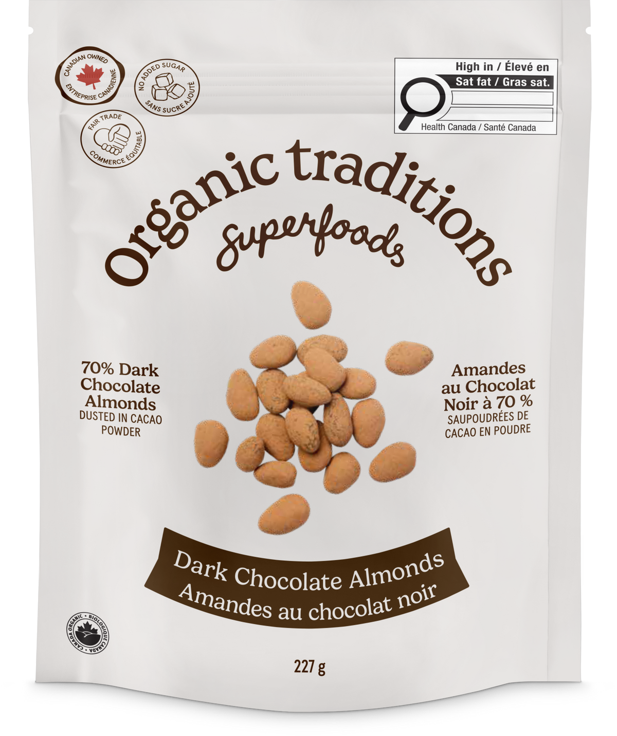 Organic Traditions Organic Dark Chocolate Covered Almonds