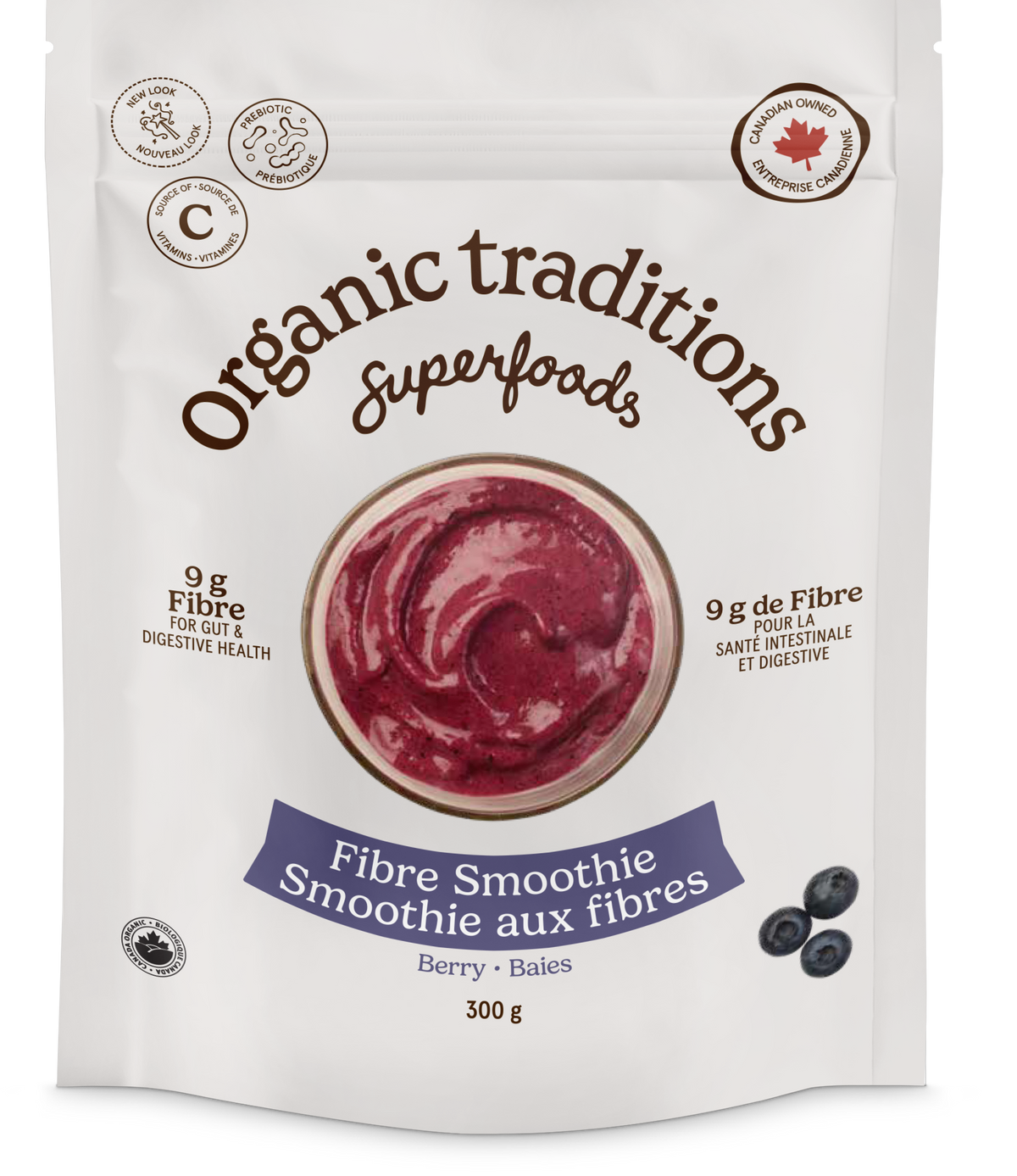 Organic Traditions Berry Fibre Fuel Smoothie Boost