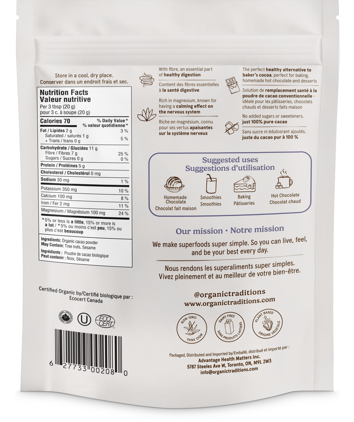 Organic Cacao Powder