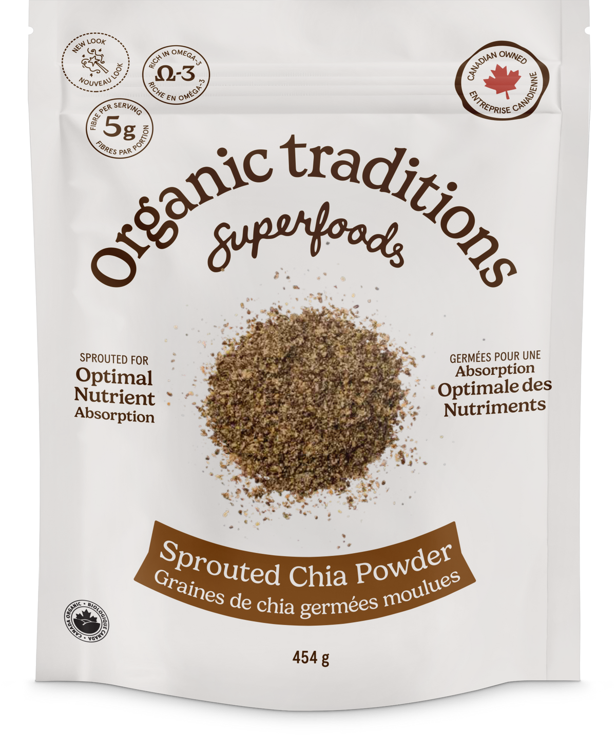 Organic Traditions Sprouted Chia Seed Powder